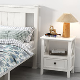 Ever Dreaming Living Rustic White Painted Amery Bedside Tables