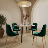 Ever Dreaming Living 4 Seater Mariko Dining Table &amp; Chair Set