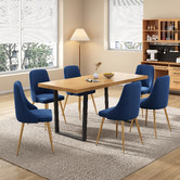 Ever Dreaming Living 6 Seater Clarke Dining Table &amp; Chair Set
