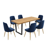 Ever Dreaming Living 6 Seater Clarke Dining Table &amp; Chair Set