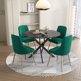 Ever Dreaming Living 4 Seater Bellamy Dining Table &amp; Chair Set