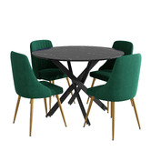 Ever Dreaming Living 4 Seater Bellamy Dining Table &amp; Chair Set
