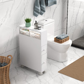 Ever Dreaming Living Kamila Toilet Roll Holder Storage Cabinet