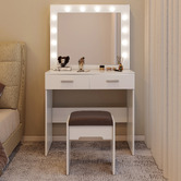 Ever Dreaming Living Quin LED Dressing Table &amp; Stool Set