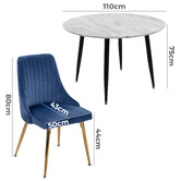Ever Dreaming Living 4 Seater Mariko Dining Table &amp; Chair Set