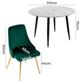Ever Dreaming Living 4 Seater Mariko Dining Table &amp; Chair Set