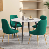 Ever Dreaming Living 4 Seater Mariko Dining Table &amp; Chair Set