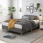 Ever Dreaming Living Dark Grey Rylee Steel Bed Base