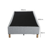 Ever Dreaming Living Light Grey Rylee Steel Bed Base