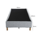 Ever Dreaming Living Light Grey Rylee Steel Bed Base