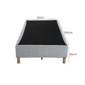 Ever Dreaming Living Light Grey Rylee Steel Bed Base