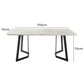 Ever Dreaming Living 6 Seater Marcus Dining Table &amp; Chair Set