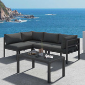 Ever Dreaming Living 4 Seater Cyan Outdoor Lounge Set