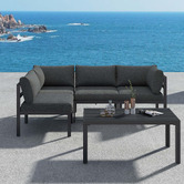 Ever Dreaming Living 4 Seater Cyan Outdoor Lounge Set