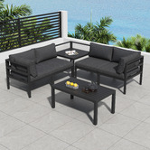 Ever Dreaming Living 4 Seater Alnico Outdoor Lounge Set