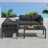 Ever Dreaming Living 4 Seater Alnico Outdoor Lounge Set