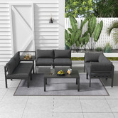 Ever Dreaming Living 6 Seater Alnico Outdoor Lounge Set