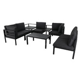 Ever Dreaming Living 6 Seater Alnico Outdoor Lounge &amp; Table Set