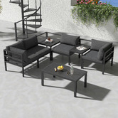 Ever Dreaming Living 4 Seater Alnico Outdoor Lounge &amp; Table Set