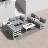 Ever Dreaming Living 6 Seater Alnico Outdoor Lounge &amp; Table Set