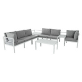 Ever Dreaming Living 6 Seater Alnico Outdoor Lounge &amp; Table Set