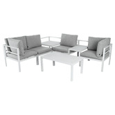 Ever Dreaming Living 4 Seater Alnico Outdoor Lounge &amp; Table Set