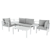 Ever Dreaming Living 4 Seater Alnico Outdoor Lounge &amp; Table Set
