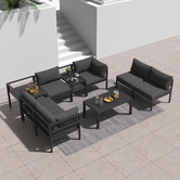 Ever Dreaming Living 6 Seater Alnico Outdoor Lounge &amp; Table Set
