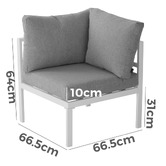 Ever Dreaming Living 6 Seater Alnico Outdoor Lounge &amp; Table Set
