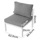 Ever Dreaming Living 6 Seater Alnico Outdoor Lounge &amp; Table Set