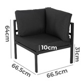 Ever Dreaming Living 6 Seater Alnico Outdoor Lounge &amp; Table Set