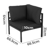Ever Dreaming Living 4 Seater Alnico Outdoor Lounge &amp; Table Set