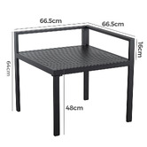 Ever Dreaming Living Alnico Outdoor Corner Side Table
