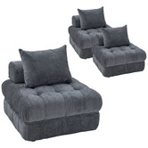 Ever Dreaming Living Ella 76cm Boucle Lounge Chairs