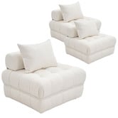 Ever Dreaming Living Ella 76cm Boucle Lounge Chairs