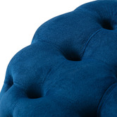 Ever Dreaming Living Athena Round Velvet Ottoman