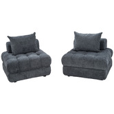 Ever Dreaming Living Ella 76cm Boucle Lounge Chairs