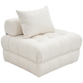Ever Dreaming Living Ella 4 Seater Boucle Sofa &amp; Ottoman Set
