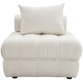 Ever Dreaming Living Ella 4 Seater Boucle Sofa &amp; Ottoman Set