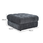 Ever Dreaming Living Ella Boucle Ottoman