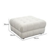 Ever Dreaming Living Ella Boucle Ottoman