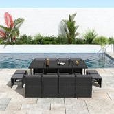 Ever Dreaming Living 12 Seater Shepard Outdoor Dining Table &amp; Chair Set