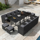 Ever Dreaming Living 12 Seater Shepard Outdoor Dining Table &amp; Chair Set