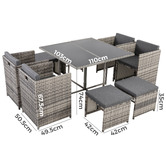 Ever Dreaming Living 8 Seater Beauchamp Outdoor Dining Set