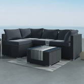 Ever Dreaming Living 4 Seater Shepard Outdoor Lounge &amp; Coffee Table Set