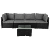 Ever Dreaming Living 4 Seater Shepard Outdoor Lounge &amp; Coffee Table Set
