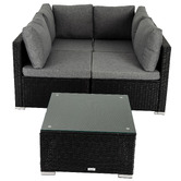 Ever Dreaming Living 4 Seater Shepard Outdoor Lounge &amp; Coffee Table Set