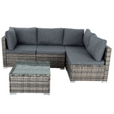 Ever Dreaming Living 4 Seater Shepard Outdoor Lounge &amp; Coffee Table Set