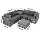 Ever Dreaming Living 4 Seater Scudamore Outdoor Lounge Set
