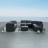 Ever Dreaming Living 6 Seater Shepard Outdoor Lounge &amp; Coffee Table Set